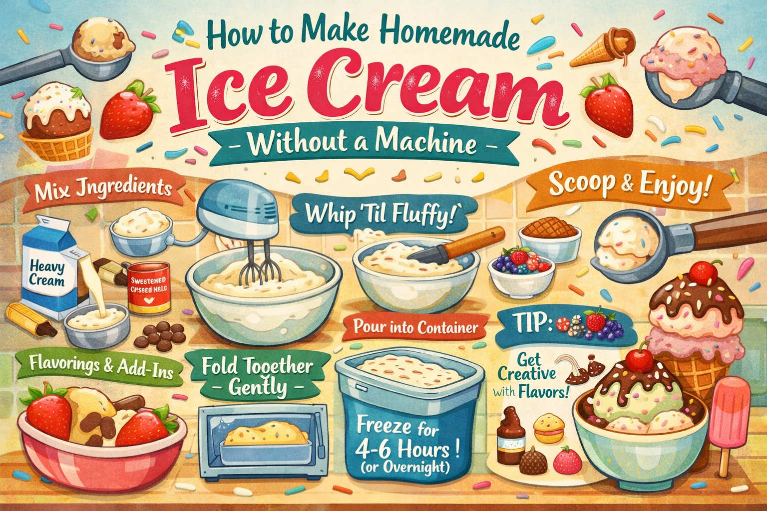 (How to Make Homemade Ice Cream Without a Machine: The Ultimate No-Churn Guide for Creamy, Dreamy Results Every Time