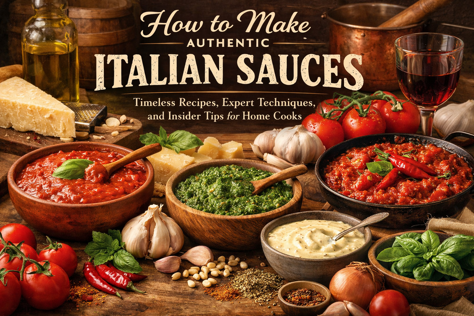 How to Make Authentic Italian Sauces: Timeless Recipes, Expert Techniques, and Insider Tips for Home Cooks