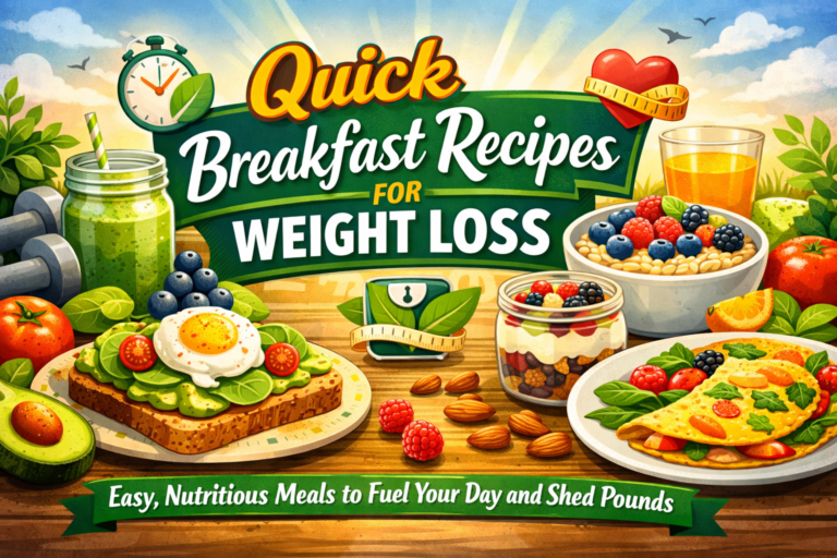 Quick Breakfast Recipes for Weight Loss: Easy, Nutritious Meals to Fuel Your Day and Shed Pounds