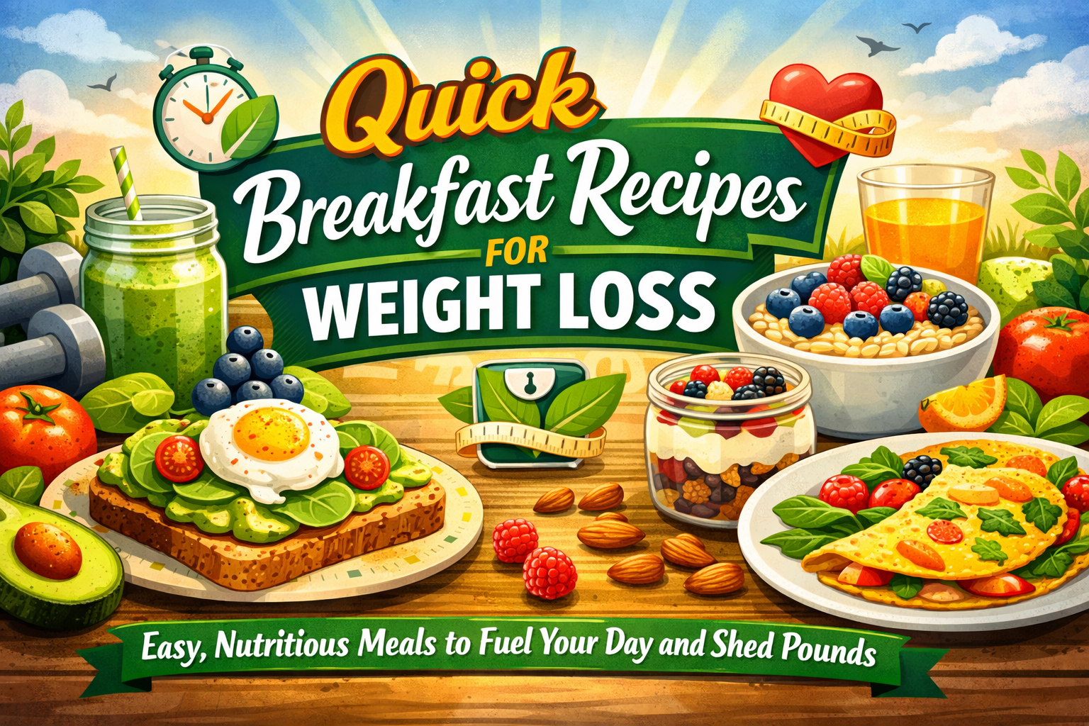 Quick Breakfast Recipes for Weight Loss: Easy, Nutritious Meals to Fuel Your Day and Shed Pounds