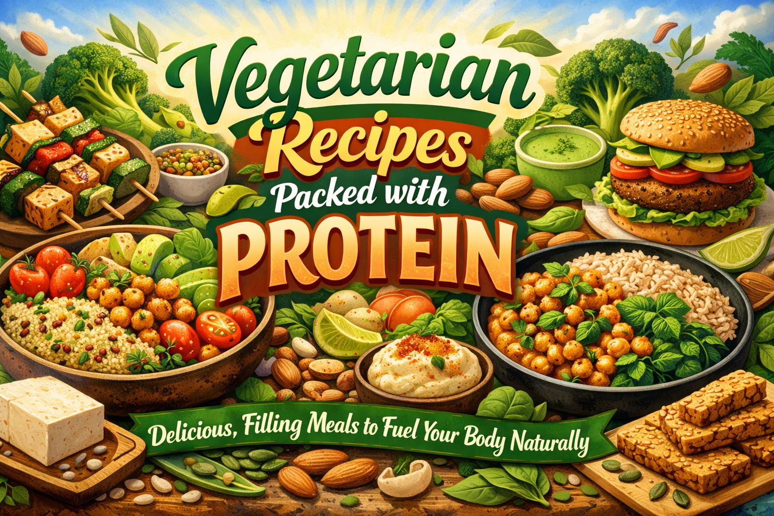 Vegetarian Recipes Packed with Protein: Delicious, Filling Meals to Fuel Your Body Naturally