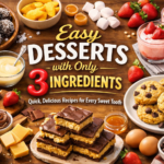 Easy Desserts with Only 3 Ingredients: Quick, Delicious Recipes for Every Sweet Tooth